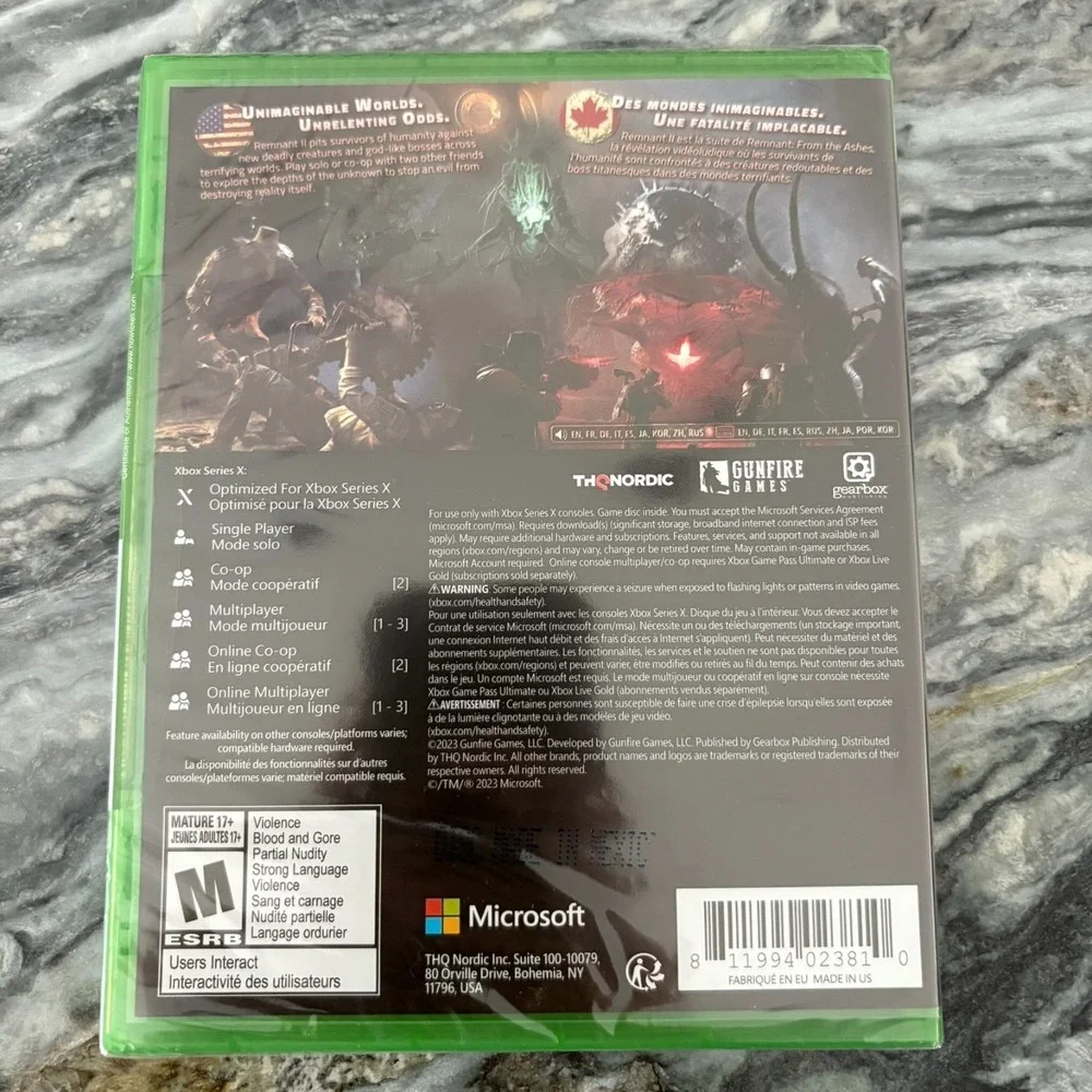 Xbox Series X Game‎ Remnant 2 (Microsoft , 2023) New Sealed!